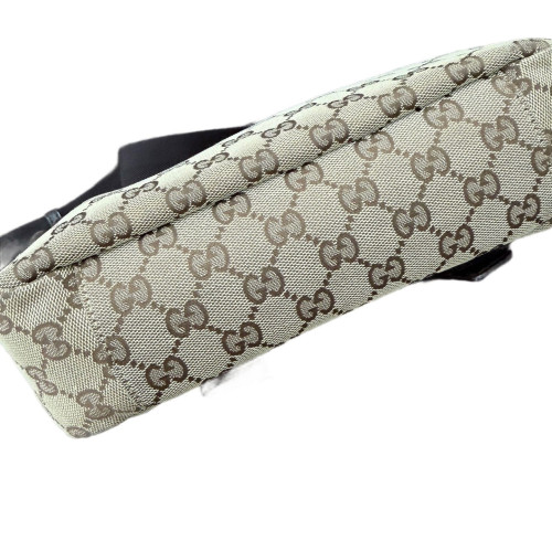 Gucci Messenger GG Supreme Monogram Beige Brown Black Gucci Messenger GG Supreme Monogram Beige Brown Black