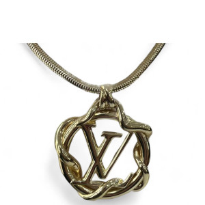 Louis Vuitton Garden Louis Pendant Necklace Metal