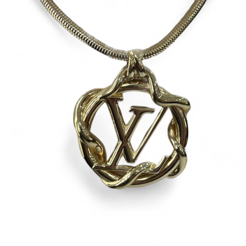 Louis Vuitton Garden Louis Pendant Necklace Metal Louis Vuitton Garden Louis Pendant Necklace Metal