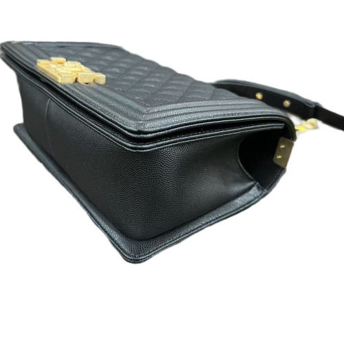 Chanel Quilted Medium Boy Flap Calfskin Black