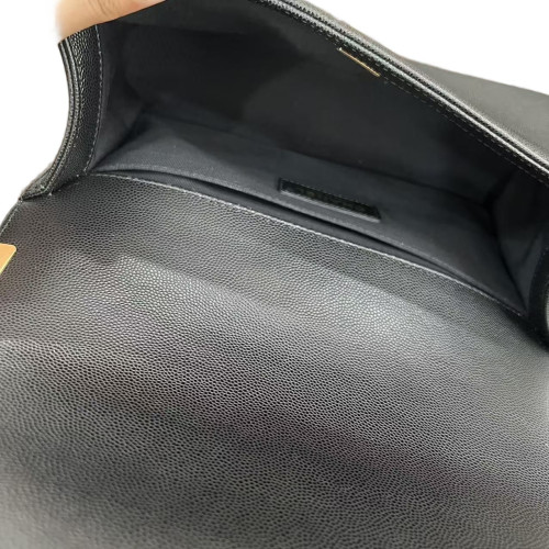 Chanel Quilted Medium Boy Flap Calfskin Black
