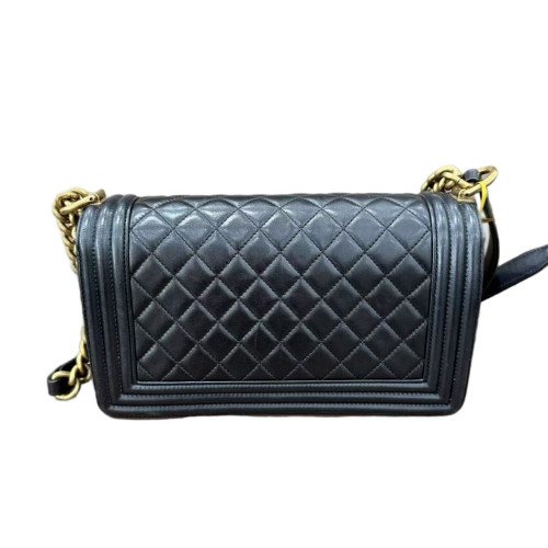 Chanel Quilted Medium Boy Flap Calfskin Black