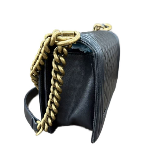 Chanel Quilted Medium Boy Flap Calfskin Black