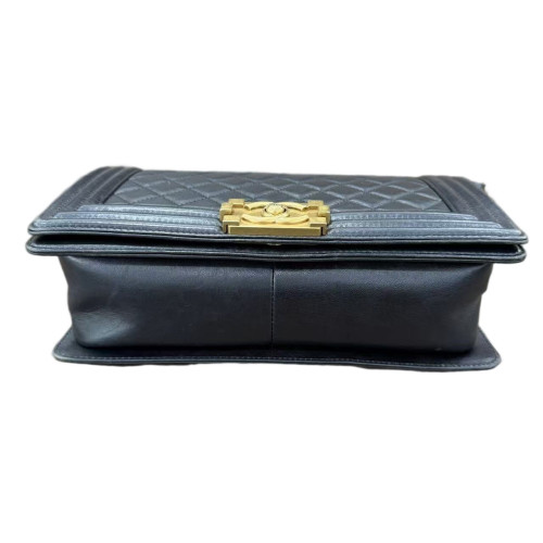 Chanel Quilted Medium Boy Flap Calfskin Black