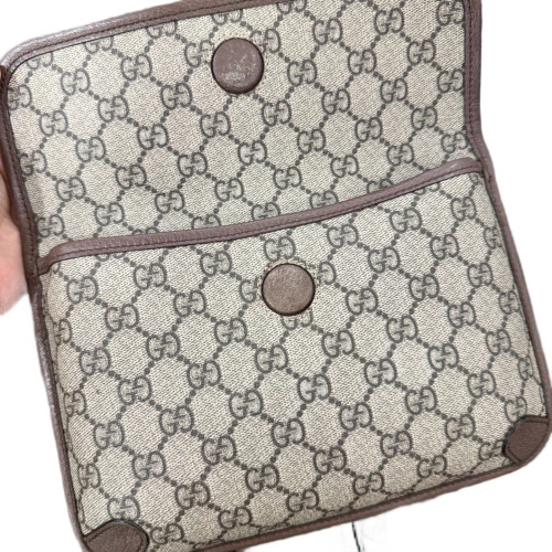 Gucci Web Neo Vintage Belt Bag GG Supreme Monogram Beige Brown