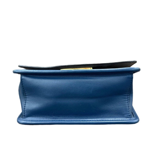 Fendi Small F Is Fendi Kan I Shoulder Bag Calfskin Blue