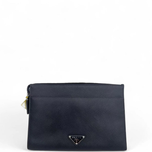 Prada Clutch Calfskin Black