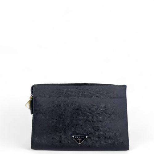 Prada Clutch Calfskin Black