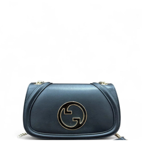 Gucci Shoulder Bag Calfskin Blue
