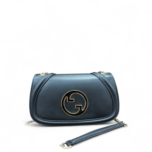 Gucci Shoulder Bag Calfskin Blue