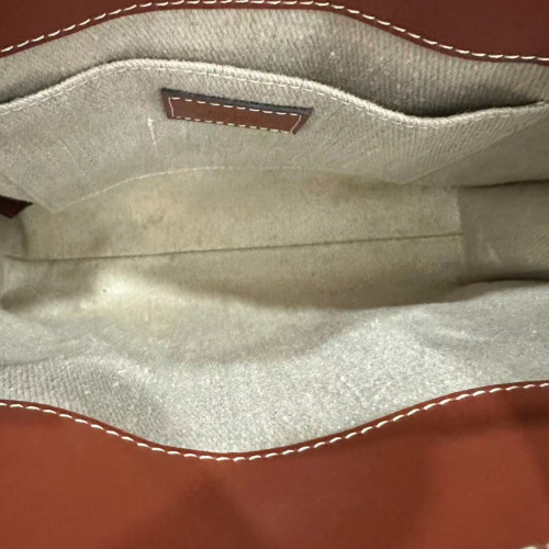 Chloe Tote Bag Canvas Calfskin Beige Brown Black