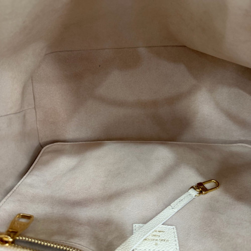 Louis Vuitton Neo Neverfull MM Monogram Empreinte Giant White Pink