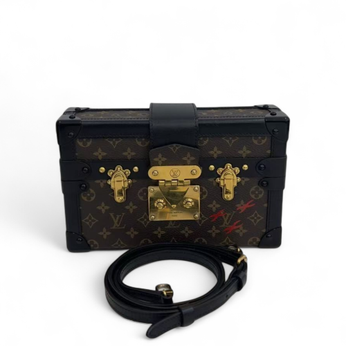 Louis Vuitton Petite Malle Monogram Brown Black
