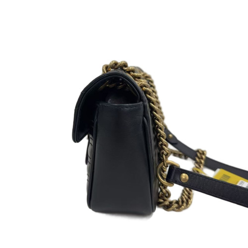 Gucci Matelasse Mini GG Marmont Calfskin Black