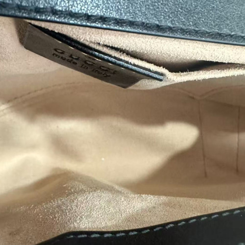 Gucci Matelasse Mini GG Marmont Calfskin Black