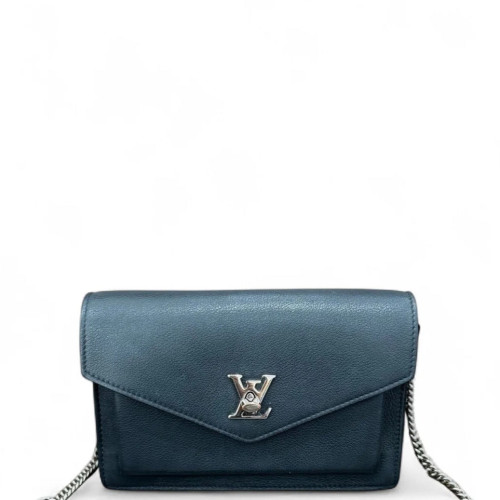 Louis Vuitton Shoulder Bag Calfskin Black