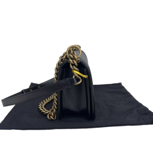 Chanel Quilted Medium Boy Flap Calfskin Black