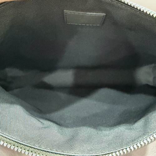 Louis Vuitton Clutch Calfskin Khaki Green