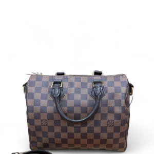 Louis Vuitton Speedy Bandouliere 25 Damier Ebene Brown