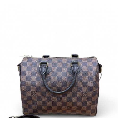 Louis Vuitton Speedy Bandouliere 25 Damier Ebene Brown