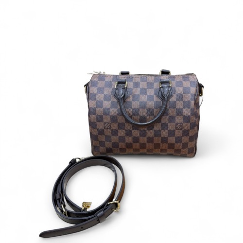 Louis Vuitton Speedy Bandouliere 25 Damier Ebene Brown