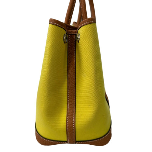 Hermes Garden Party 30 Toile Negonda 9R Lime 37 Gold