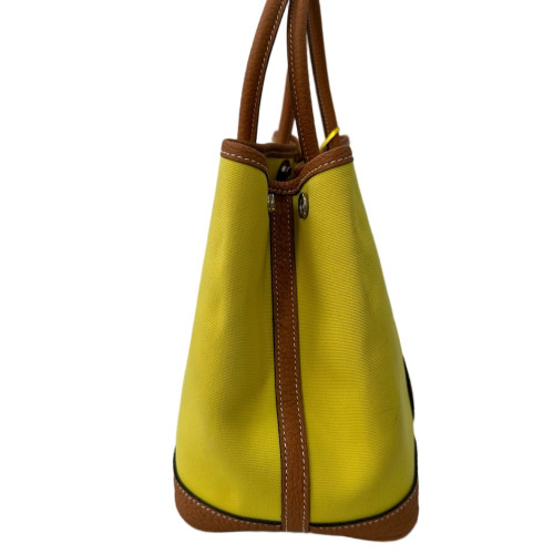 Hermes Garden Party 30 Toile Negonda 9R Lime 37 Gold