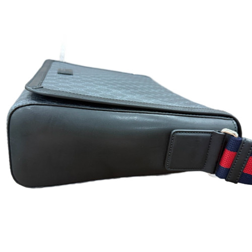 Gucci Messenger GG Supreme Monogram Grey Red Blue