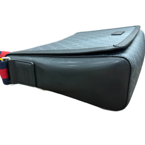 Gucci Messenger GG Supreme Monogram Grey Red Blue