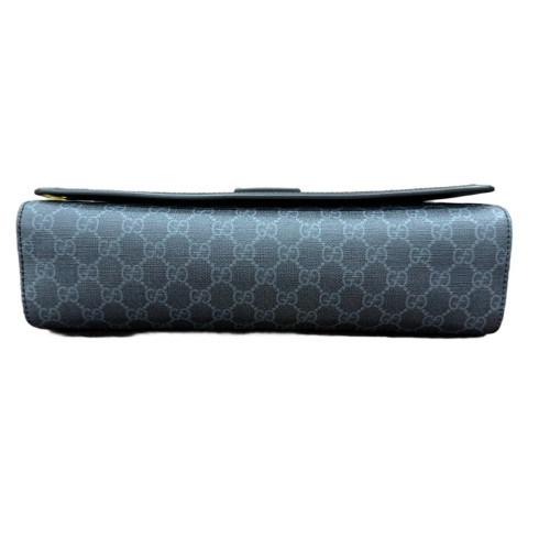 Gucci Messenger GG Supreme Monogram Grey Red Blue