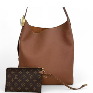 Louis Vuitton Shoulder Bag Monogram Calfskin Brown