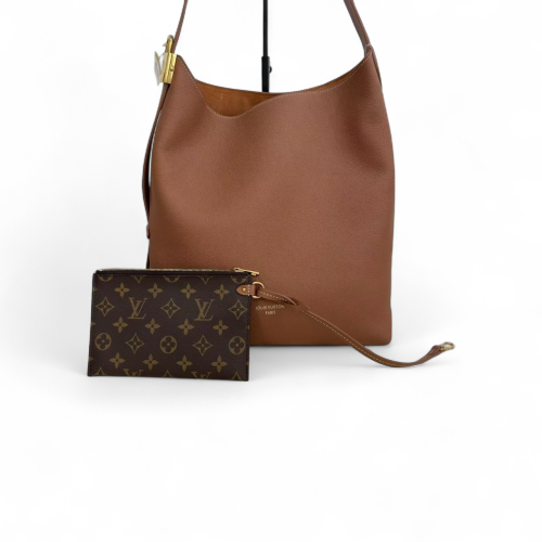 Louis Vuitton Shoulder Bag Monogram Calfskin Brown
