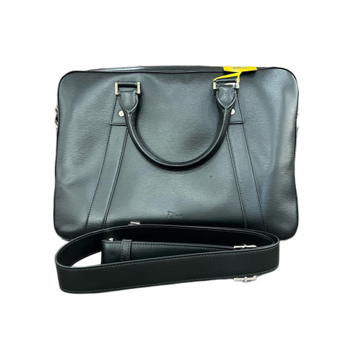Dior Briefcase Calfskin Black