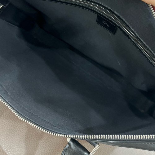 Dior Briefcase Calfskin Black
