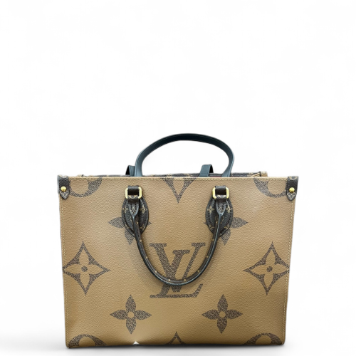 Louis Vuitton Onthego MM Monogram Reverse Monogram Giant Brown