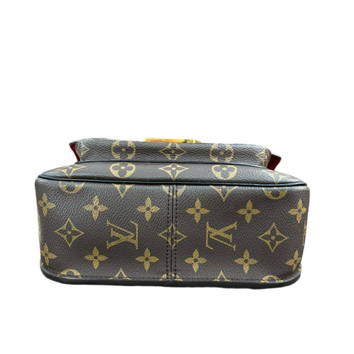 Louis Vuitton Passy Chain Shoulder Bag Monogram Brown