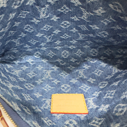 Louis Vuitton Pochette Accessorie Cargo Shoulder Bag Denim Monogram Blue