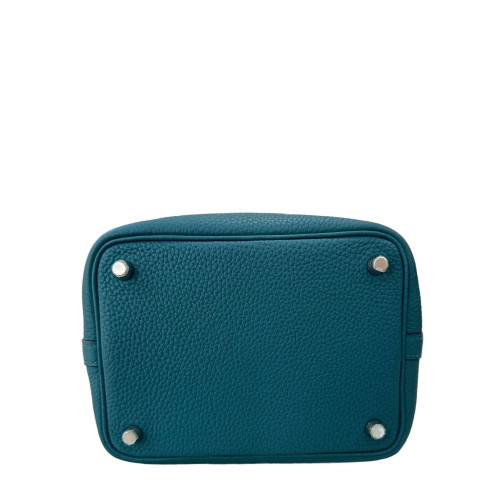 Hermes Picotin 18 Taurillon Clemence W0 Vertbosphore Hermes Picotin 18 Taurillon Clemence W0 Vertbosphore