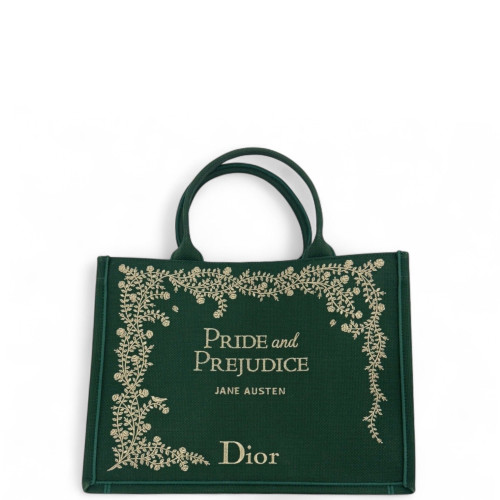 Dior New Small Book Tote Canvas Dark Green Dior New Small Book Tote Canvas Dark Green