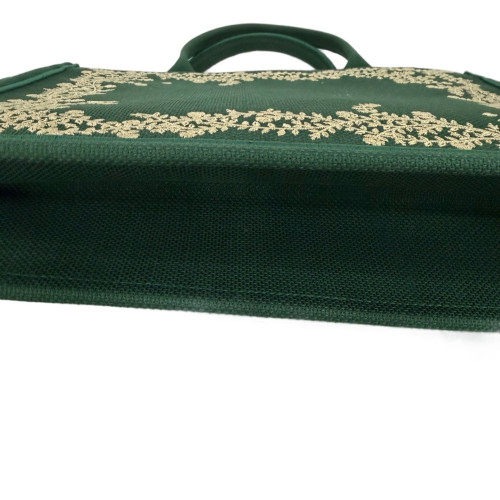 Dior New Small Book Tote Canvas Dark Green Dior New Small Book Tote Canvas Dark Green