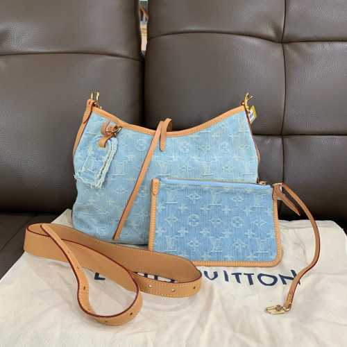 Louis Vuitton Carryall PM Denim Monogram Blue