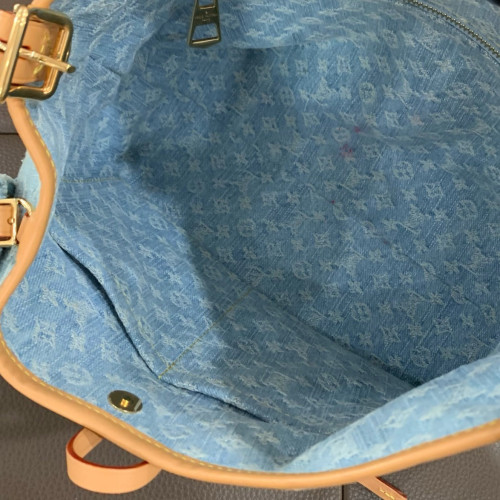 Louis Vuitton Carryall PM Denim Monogram Blue