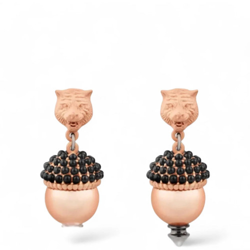 Gucci Clip On Earings Acrylic Pink Black