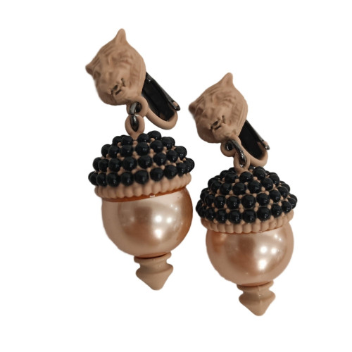 Gucci Clip On Earings Acrylic Pink Black