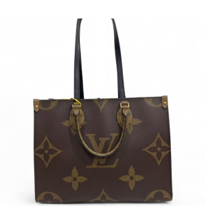 Louis Vuitton Onthego MM Reverse Monogram Giant Brown Louis Vuitton Onthego MM Reverse Monogram Giant Brown