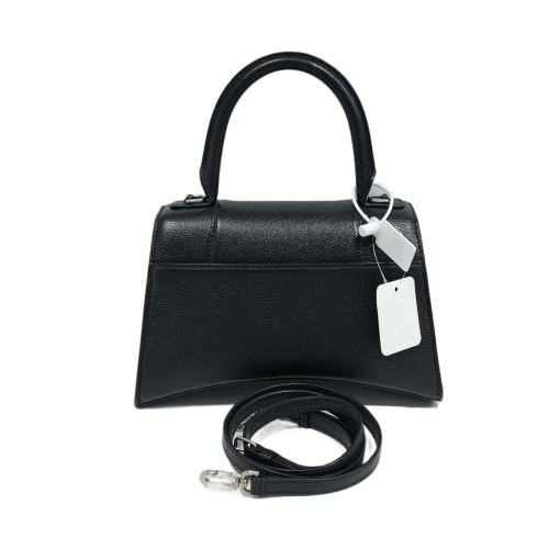 Balenciaga Hourglass Top Handle Medium Calfskin Black