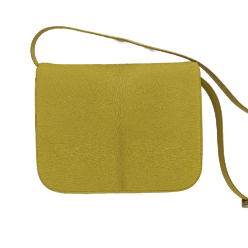 Celine Small Classic Box Pony Hair Yellow