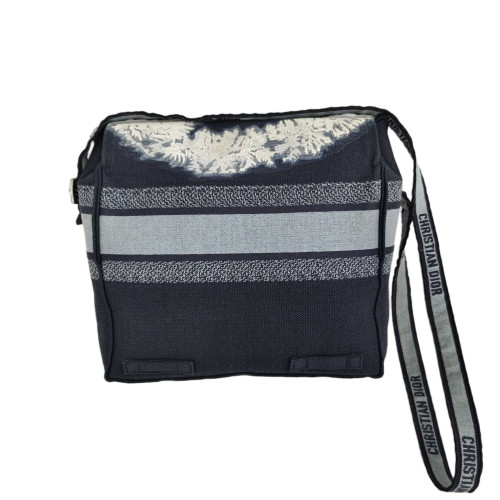 Dior Medium Diorcamp Messenger Canvas Black Grey Beige