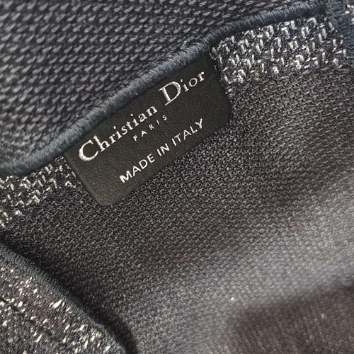 Dior Medium Diorcamp Messenger Canvas Black Grey Beige