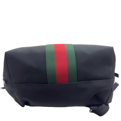 Gucci Web Backpack Canvas Black Green Red